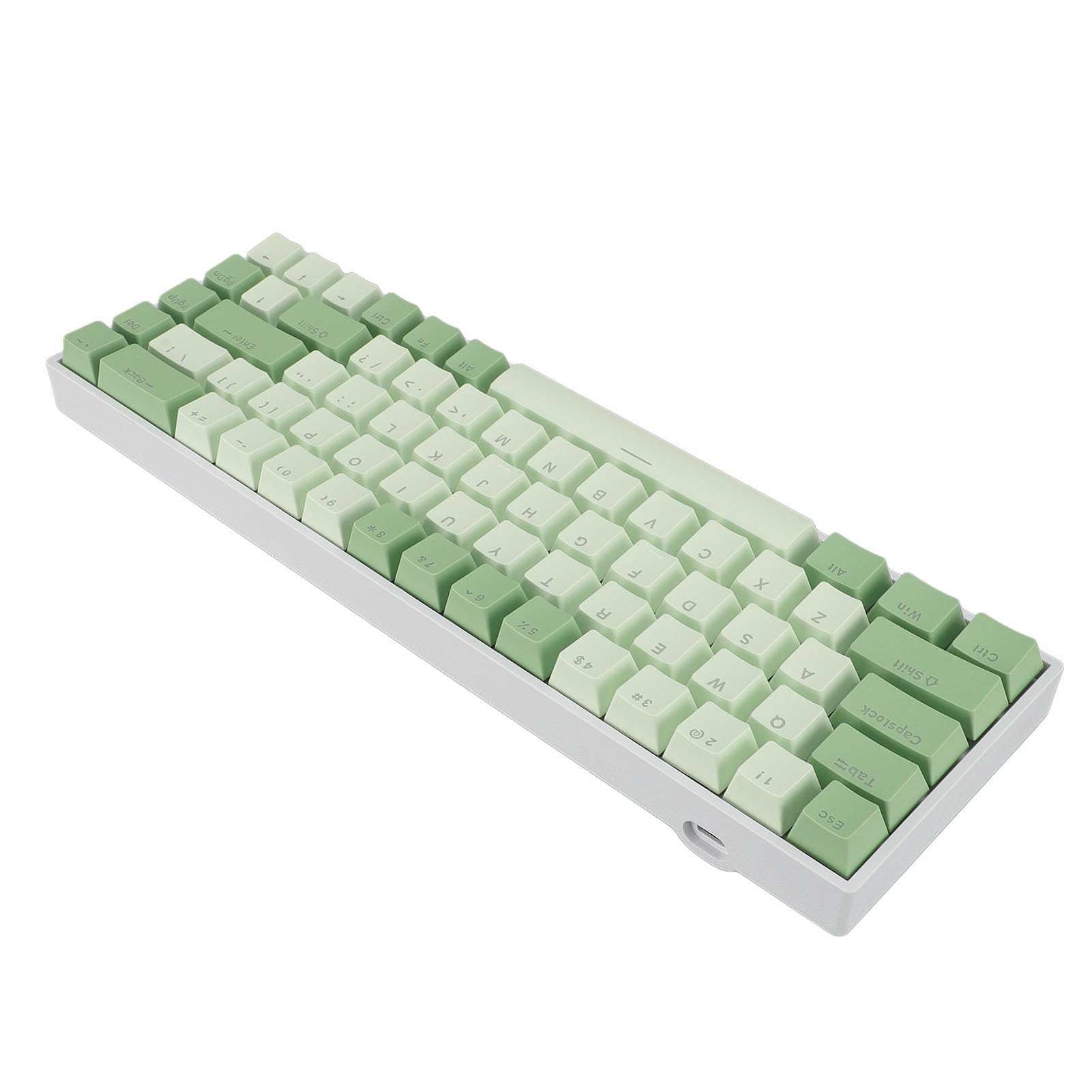 Klawiatura Mechaniczna 60%, Podświetlenie RGB, Niebieski Przełącznik, USB C, Przewodowa Klawiatura do Gier Zapewniająca Zwycięstwo, Ergonomia