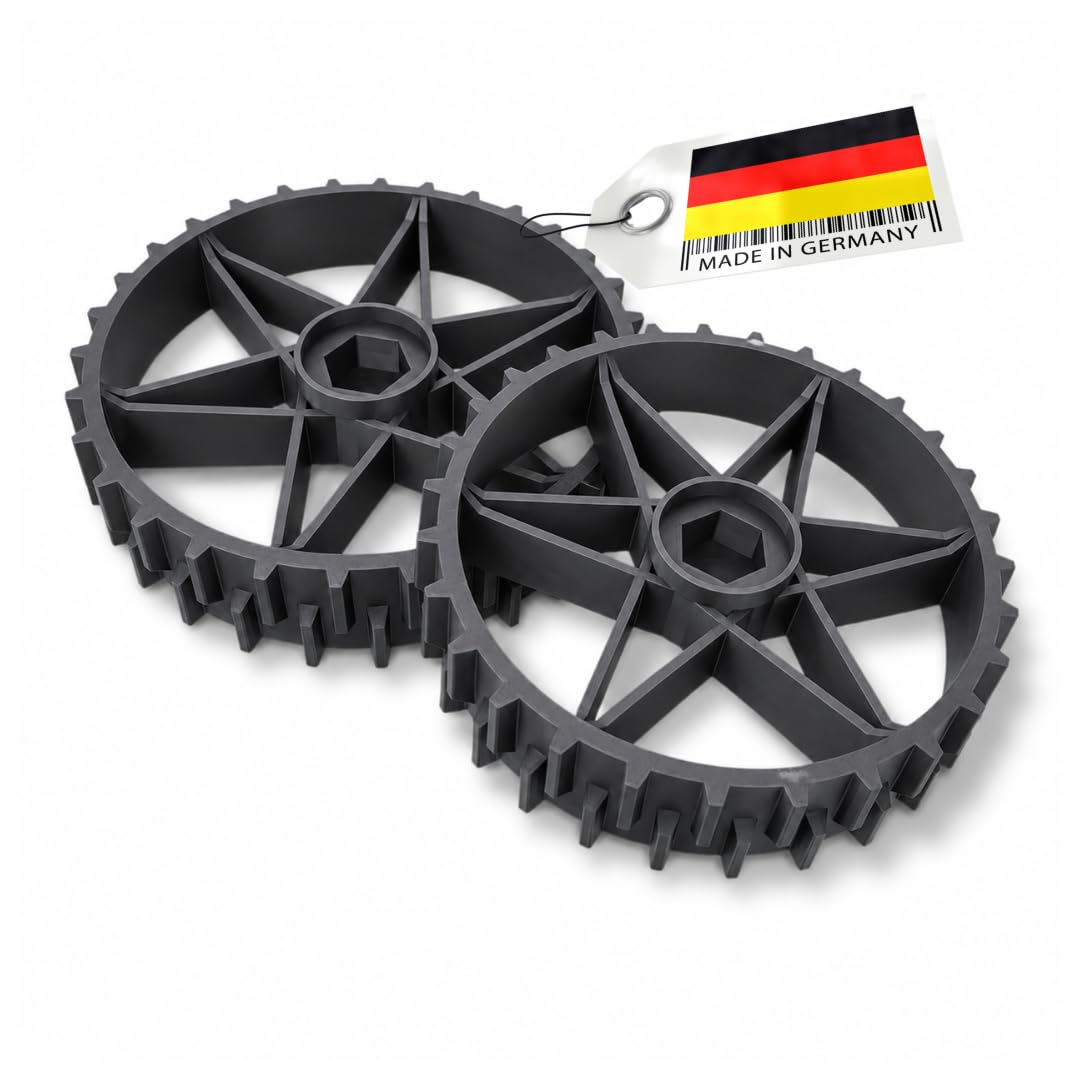 Juego de 2 ruedas motrices compatibles con Gardena R38Li R40Li R50Li R70Li R80Li Husqvarna Automower 105/305 / 308 ¡Más agarre!