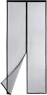 Apalus VP Magnetic Screen Door Deluxe Version – Heavy Duty Mesh Curtain, Strong Magnets,Top-to-Bottom Seal Snaps Shuts Automatically(36x38") Black
