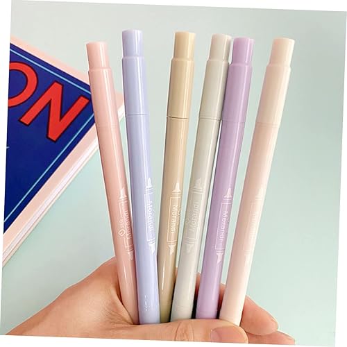 Miniatura 5 de Marcadores resaltadores multifuncionales, paquete de 12 unidades, marcadores de libro, bolígrafos de notas, arte de oficina