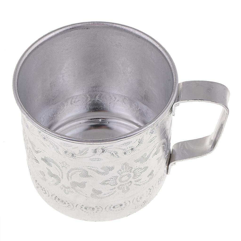 Xiaojikuaipao Thailand Carved Flower Tin Cup Mug | Exquisite