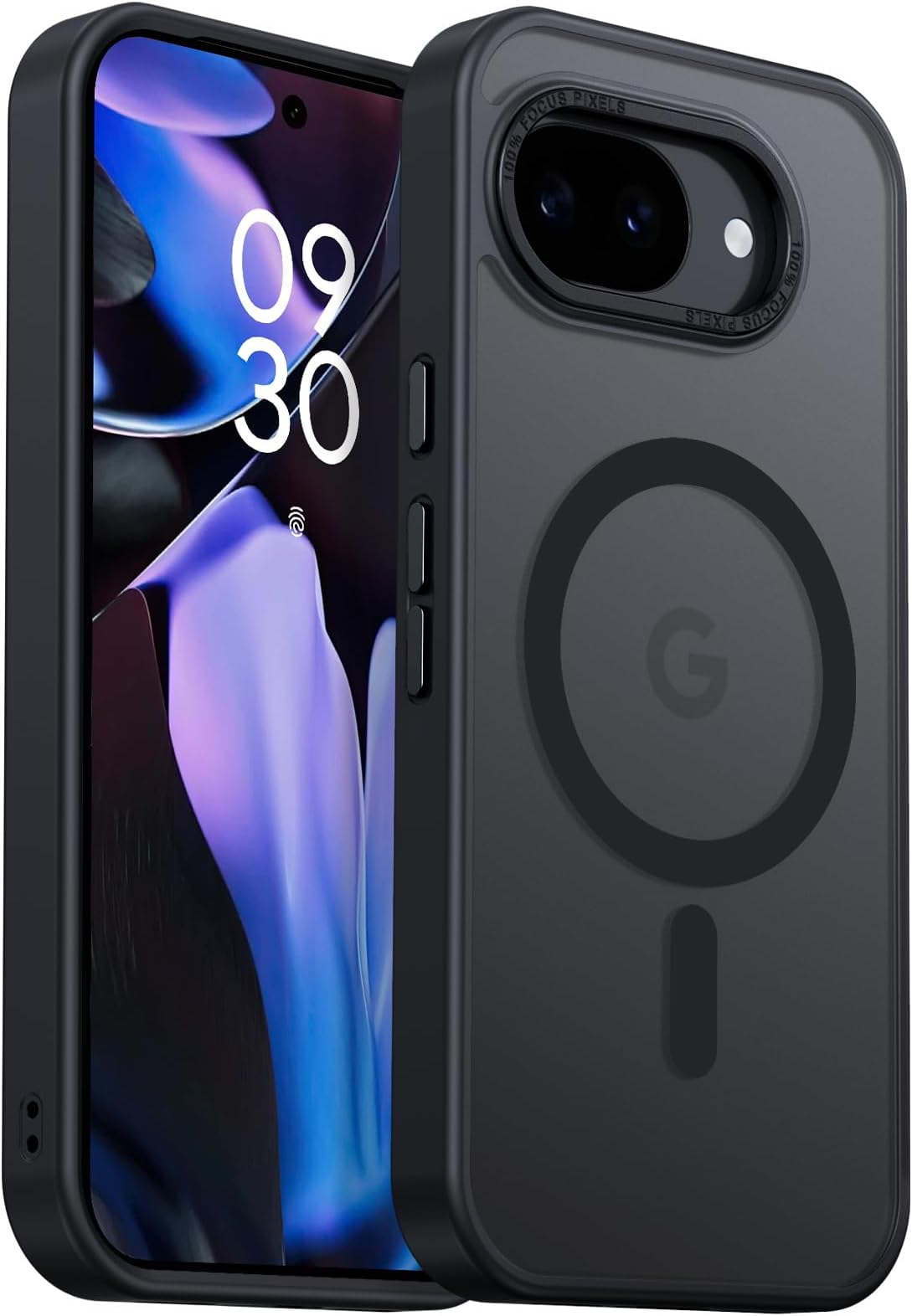 GaoBao Magnetic for Google Pixel 10a Case [Compatible with Mag-Safe] [16FT Military Grade Drop Protection] Translucent Matte Slim Shockproof Protective Case for Google Pixel 10a, Black