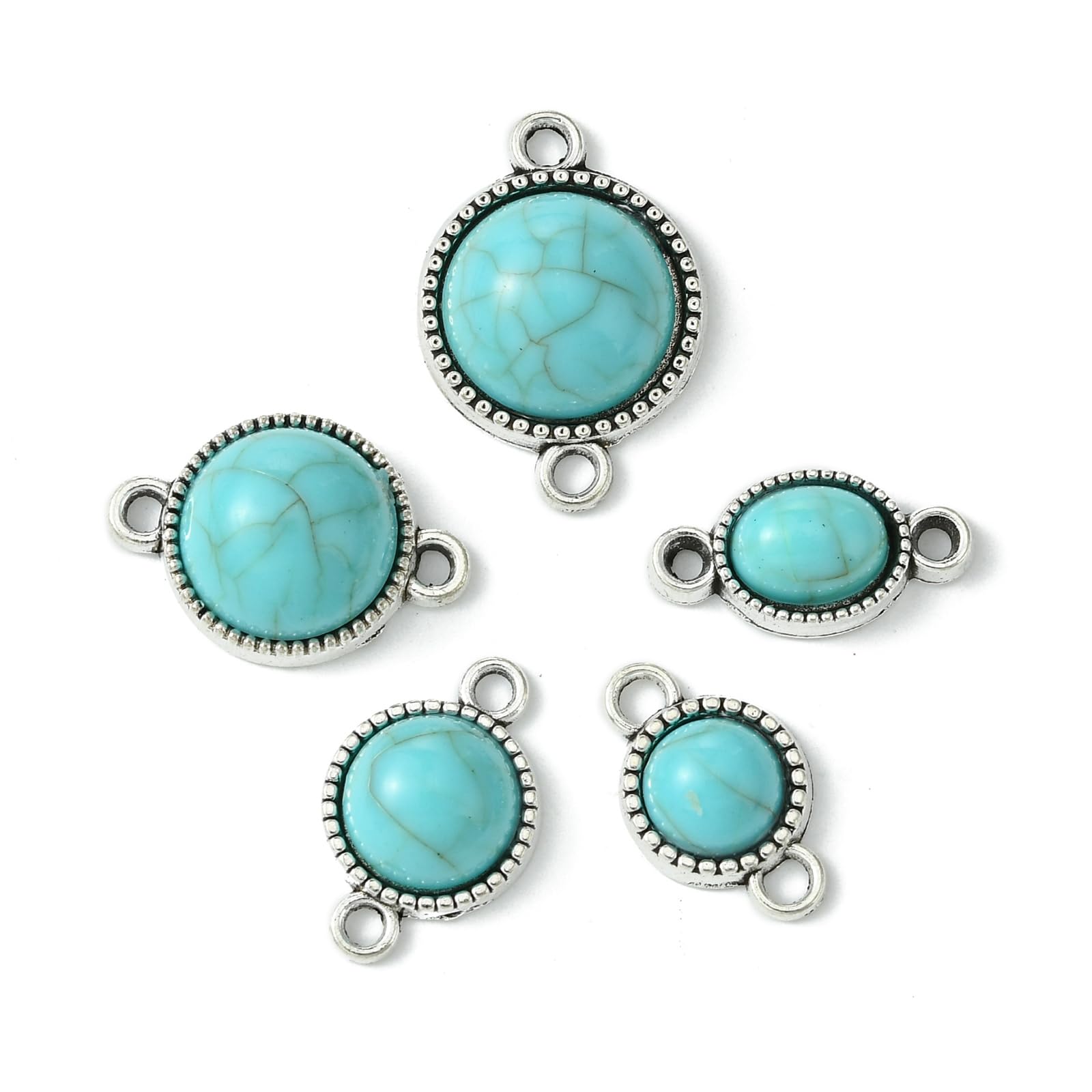 UR URLIFEHALL Mixed Styles Connector Charms Exquisite Link Pendant Charms for DIY Bracelet Necklace Earrings Jewelry Making Crafts Supplies