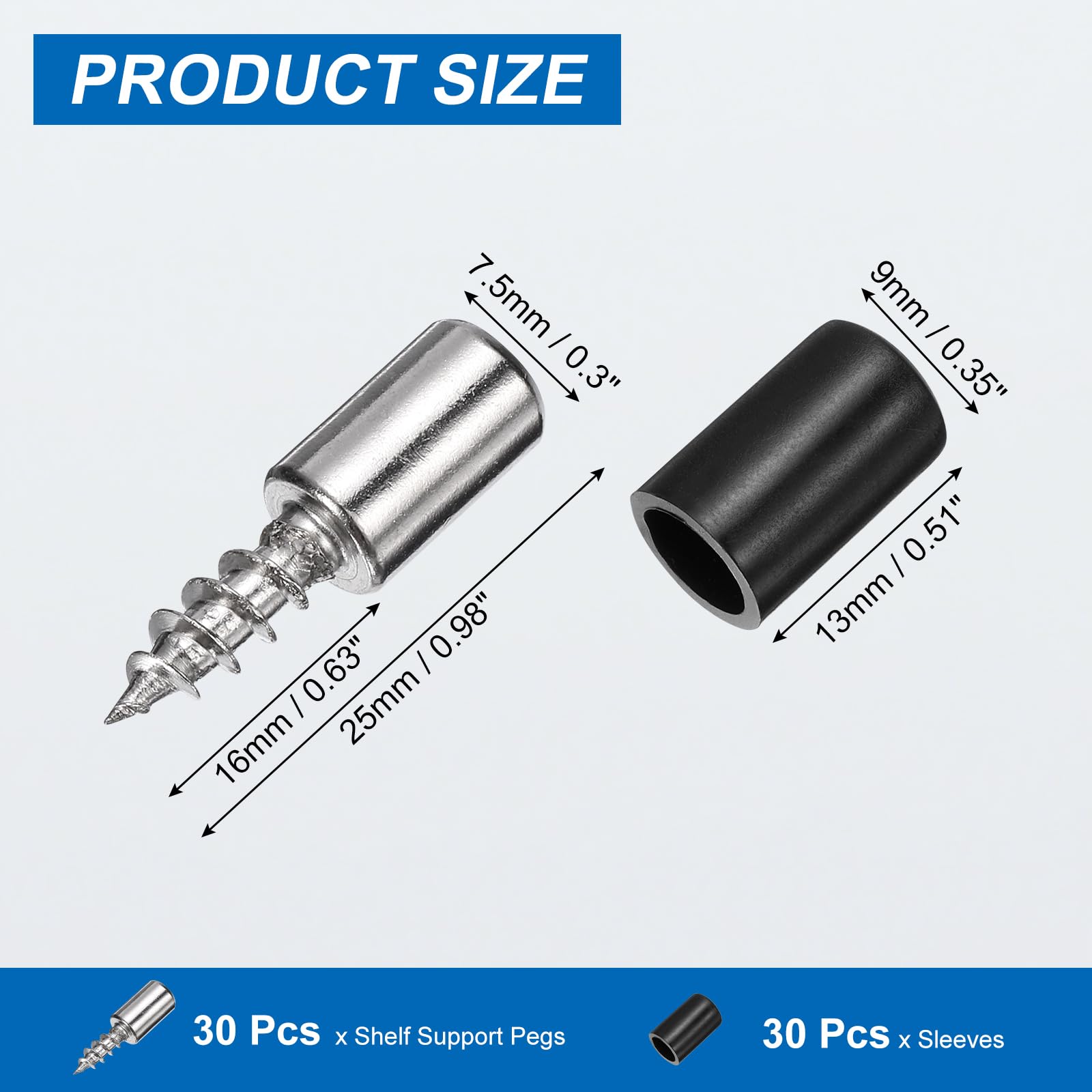 PATIKIL Shelf Support Pegs - Image 2