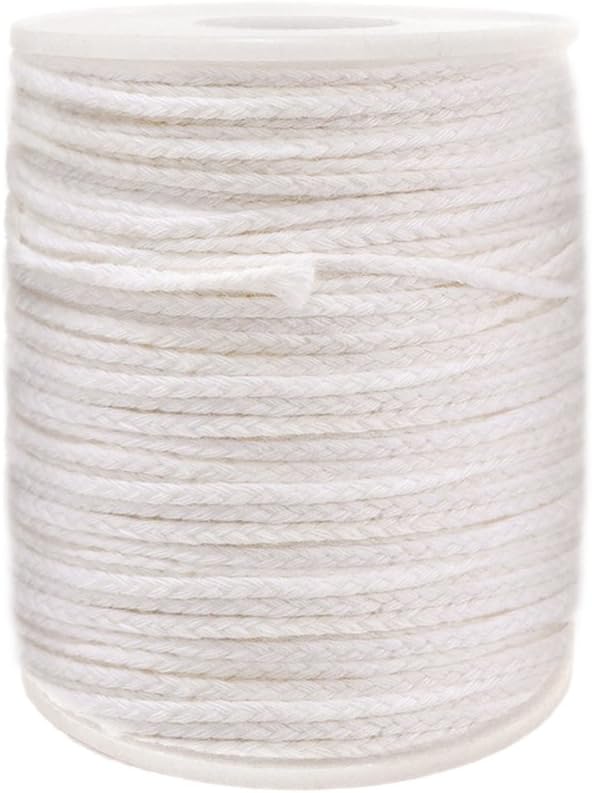 EricX Light #24PLY/FT Braided Candle Making Wick,200 Ft Spool Candle Wicks