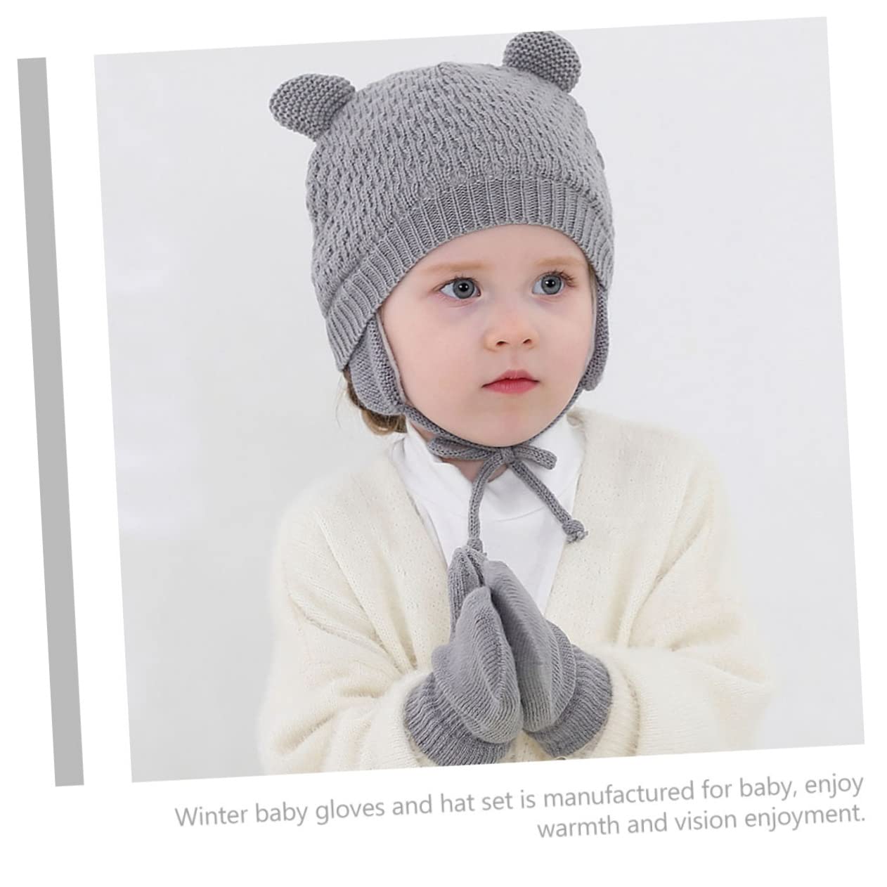 LIFKOME 3 Set Di Cappelli Guanti Sciarpe E Cappellini Per Bambini Adorabili Cappelli Caldi Per Neonati