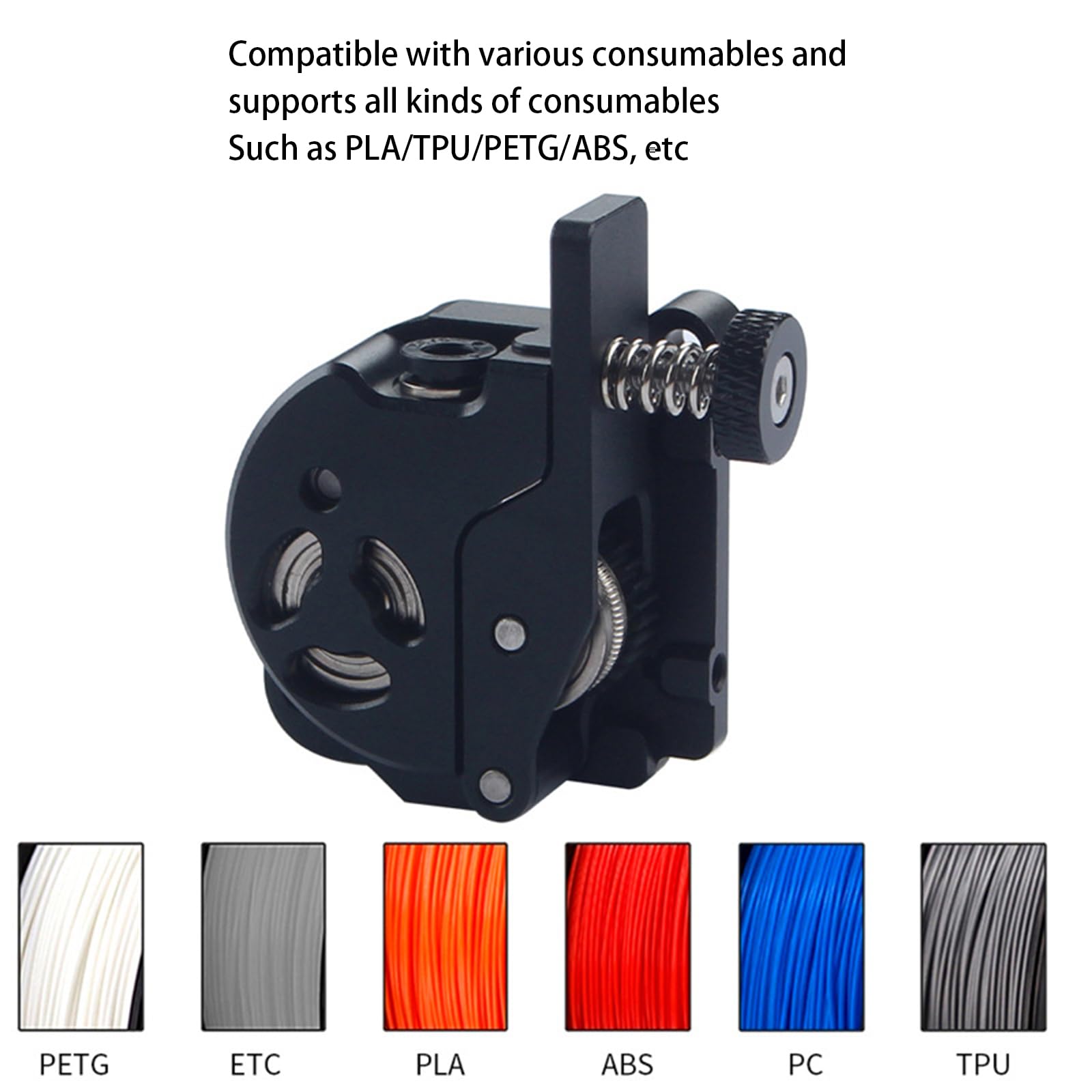 Verbesserte Metall Extruder Kompatibilität mit Mehreren Filamenten PETG ABS für K1C K1Max Drucker Stabiler Austausch des Druckgetriebe Extruders