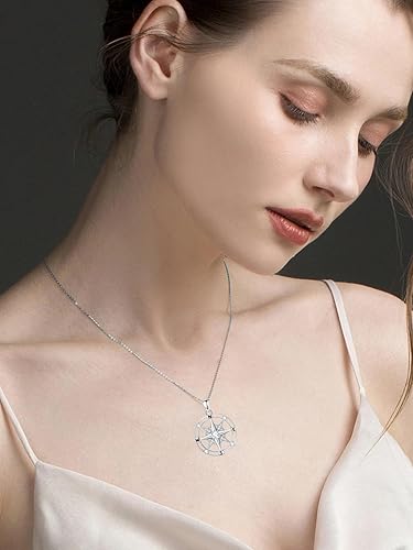 Miniatura 5 de POTOPYY 925 Sterling Silver Necklace Pendant for Women Fashion Jewelry Valentines Day Mothers Day Gifts for Women Mom Sister