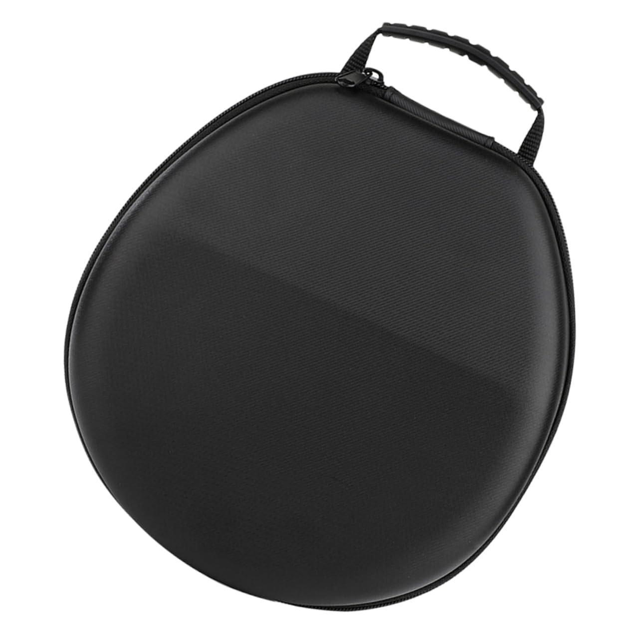 Estuche para Auriculares Portátil de PU Negro Cremallera