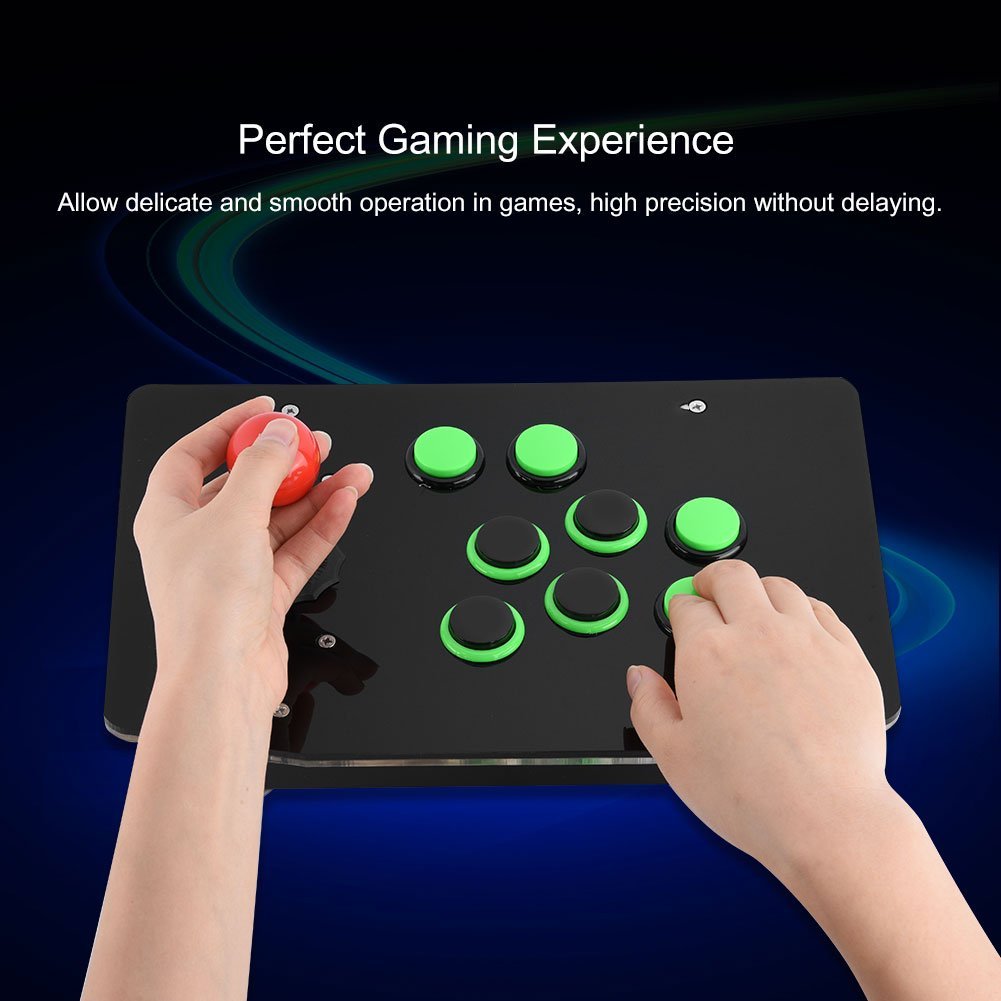 Bewinner Game Console per PC Giochi per computer USB Fighting Game Console Joystick No Delay Supporto per controller Giochi per 2 giocatori Totalmente