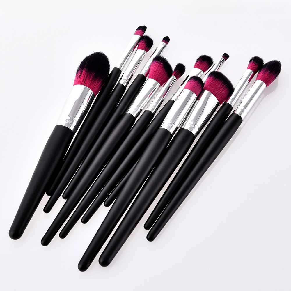 Set da 12 Pezzi Pennello per Eyeliner, ombretto, Labbra, Polvere, fondotinta, Pennello Star Make up Alien
