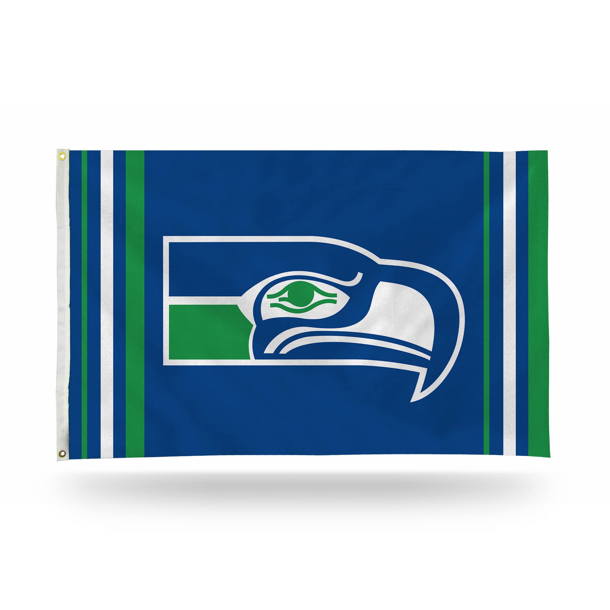 NFL Rico Industries Seattle Seahawks Retro 3' x 5' Banner Flag 3' x 5' Banner Flag Single Sided - Indoor or Outdoor - Home Décor