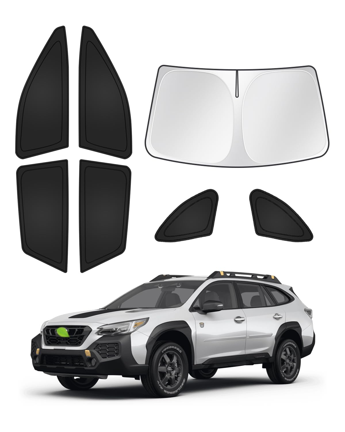 Photo 1 of Canvcle Sunshades for 2020-2025 Subaru Outback Accessories Windshield Sun Shade Side Rear Window Shade Cover Sun Visor Shield Privacy Protection Keep Vehicle Cool Black 7PCS