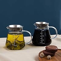 Vista 8 de Glass Range - Servidor de café para verter sobre café y té, 20.3 fl oz/20oz Ovalware apto para microondas y resistente al calor, cuerpo de vidrio