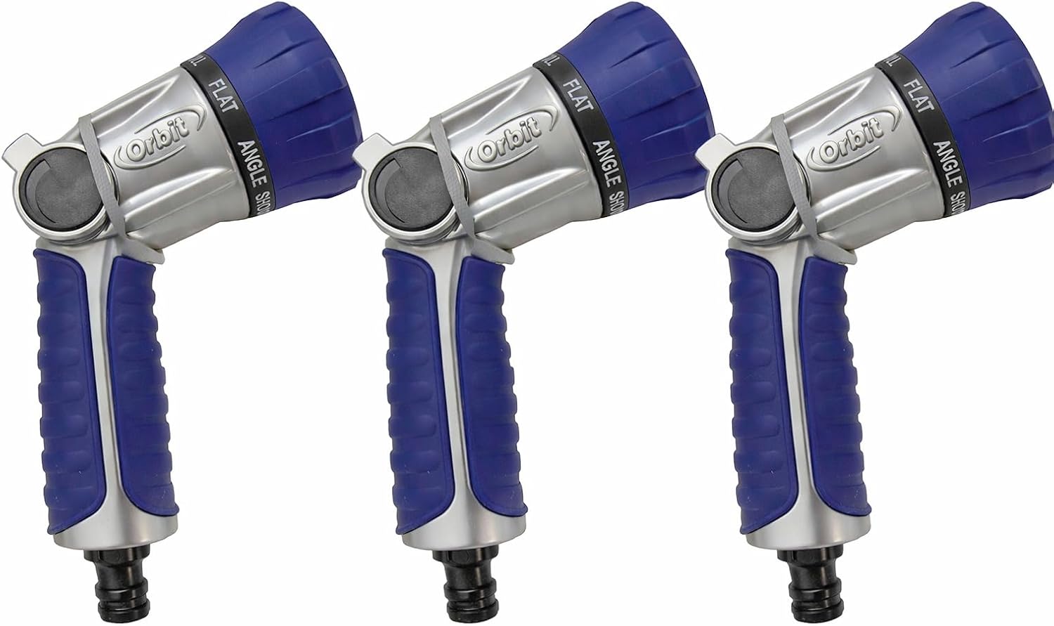 2-Pack Orbit 26700 8-Jet Max Watering Gun, Multi-Pattern Heavy-Duty Garden Hose Nozzle, 30% Increased Flow Rate