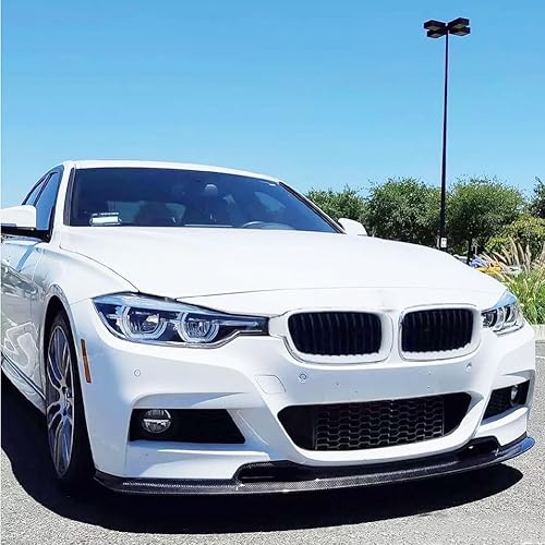 Miniatura 3 de MCARCAR KIT Borde de parachoques delantero de fibra de carbono para BMW Serie 3 F30 M Sport Sedan 2012-2018 320i 325i 328i 330i 335i 340i M-tech