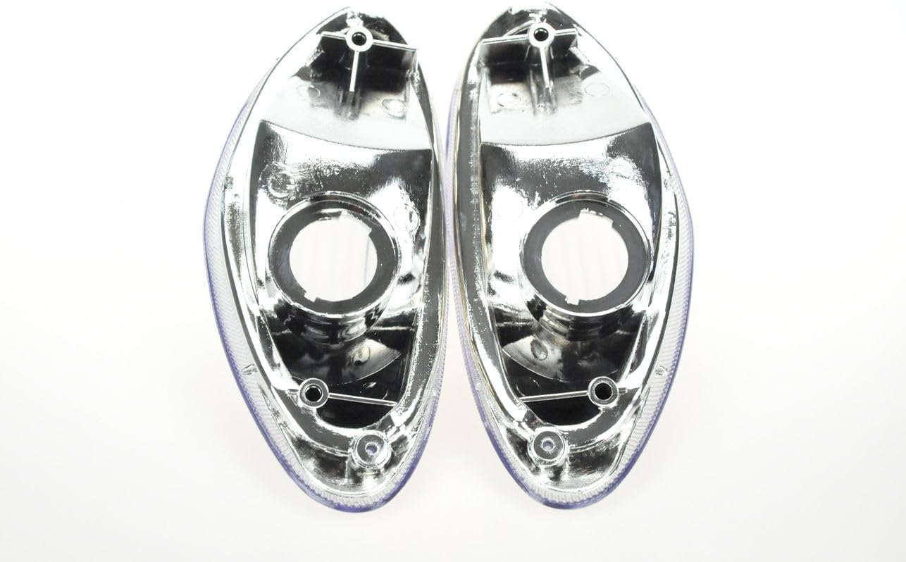 TOPZONE Fit for Suzuki1998-2006 KATANA - GSX600 / GSX750 ; 35601-08F00; 35602-08F00; Front Turn Indicator Lamp Blinker Signal Light Lens, No bulbs (Clear, STR Lens)