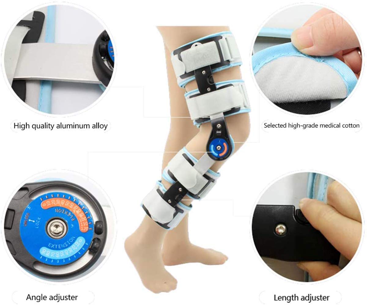 Kniegelenksfixierung, Beinschiene Zur Unterstützung Bei Frakturen, Verstellbar Bei Arthritis, Gelenkschmerzen, Meniskusriss, Knieverletzung, Genesung, Entlastung des Knie