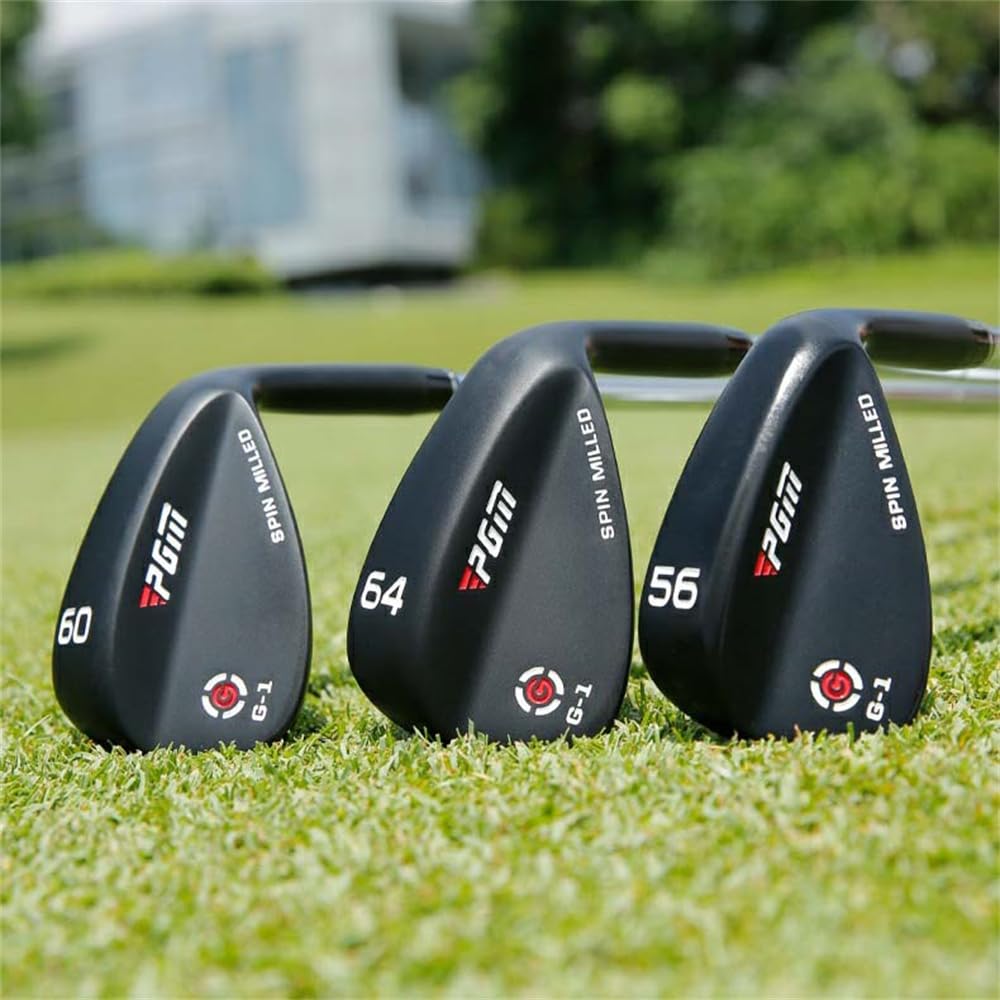 Palos de Golf Cuñas de Arena Loft 50-62 Grados Control de Distancia Cuña de Golf (56 Grados, Negro)