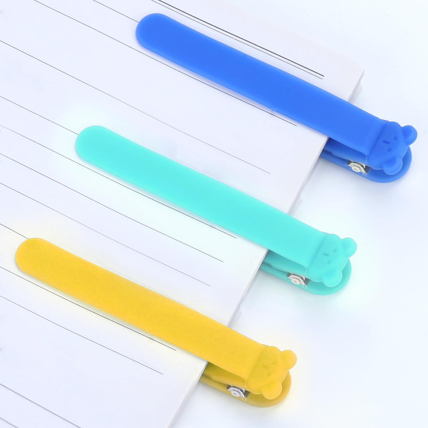 Automatic Bookmarks - 3x Multi-Function Page Marker|Cute Unique Book Markers, Silicone Reading Clip Accessories, Automatic Page Markers, Bookmark Gadgets, Book Tracking Device For - View #4
