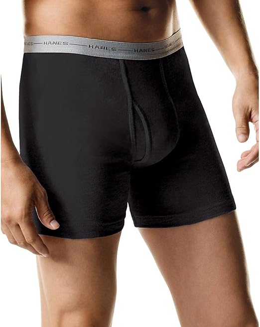Hanes TAGLESS Boxer Briefs with Comfort Flex Waistband 6-Pack