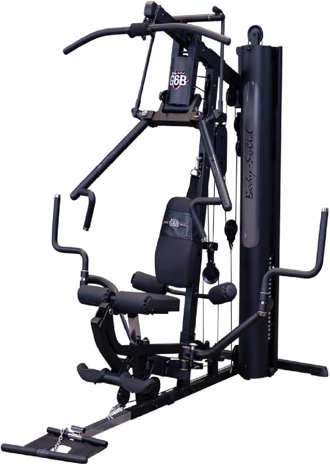 Body-Solid (G6B) Bi-Angular Multi-Station Gym, Arm & Leg Strength Training Equipment, Functional Exercise Workout Station for Weight Lifting and Bodybuilding, 210 lb Weight Stack