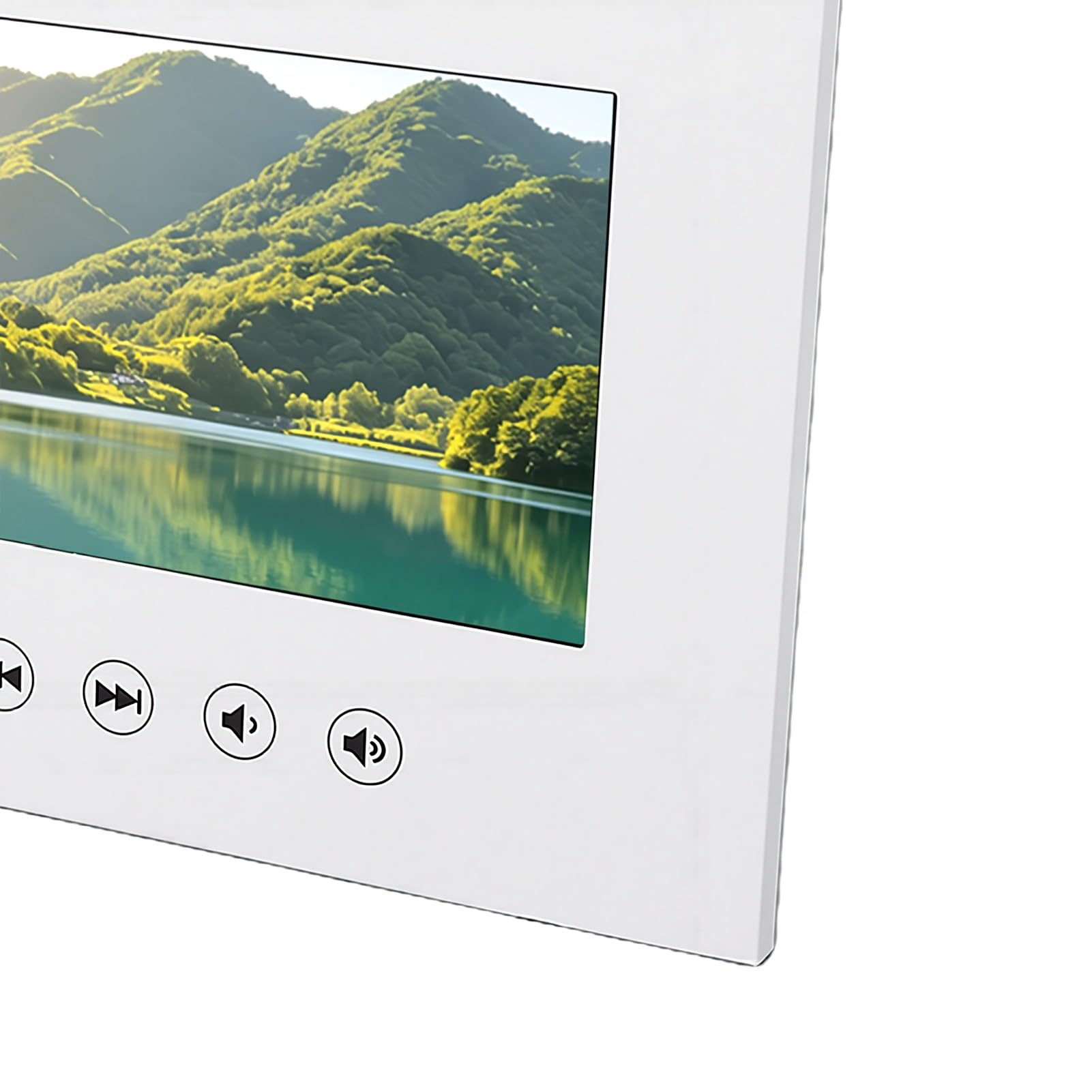 Karlak Tarjeta de Felicitación de Vídeo Electrónica 7 Pulgadas con Diseño Personalizable, Pantalla Vídeo Alta Definición 720P para Uso Personal y Marketing