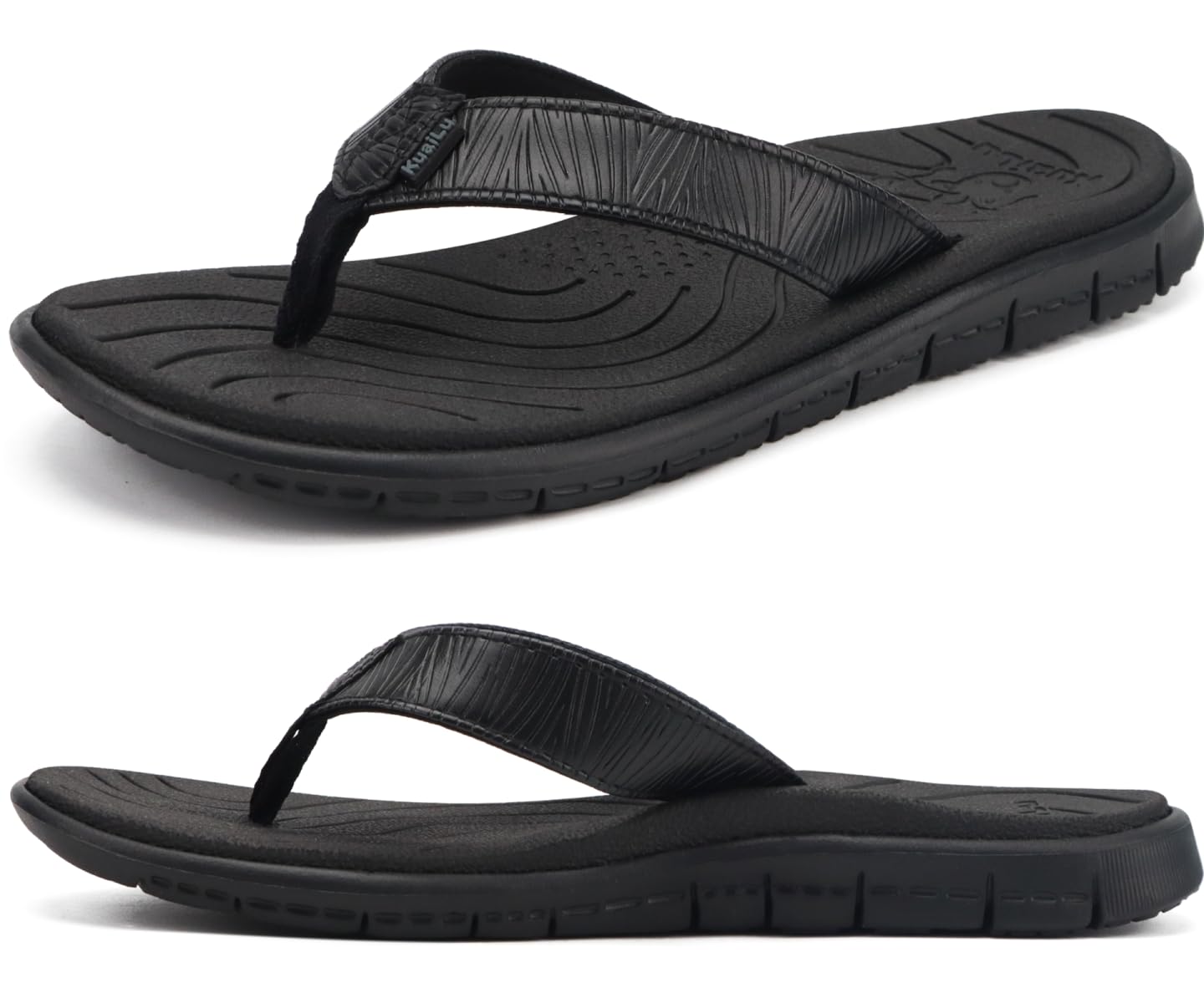 KuaiLu Comfortable Flip Flops for Women with Arch Support Summer Beach Walking Thong Sandals Slip On Indoor Outdoor