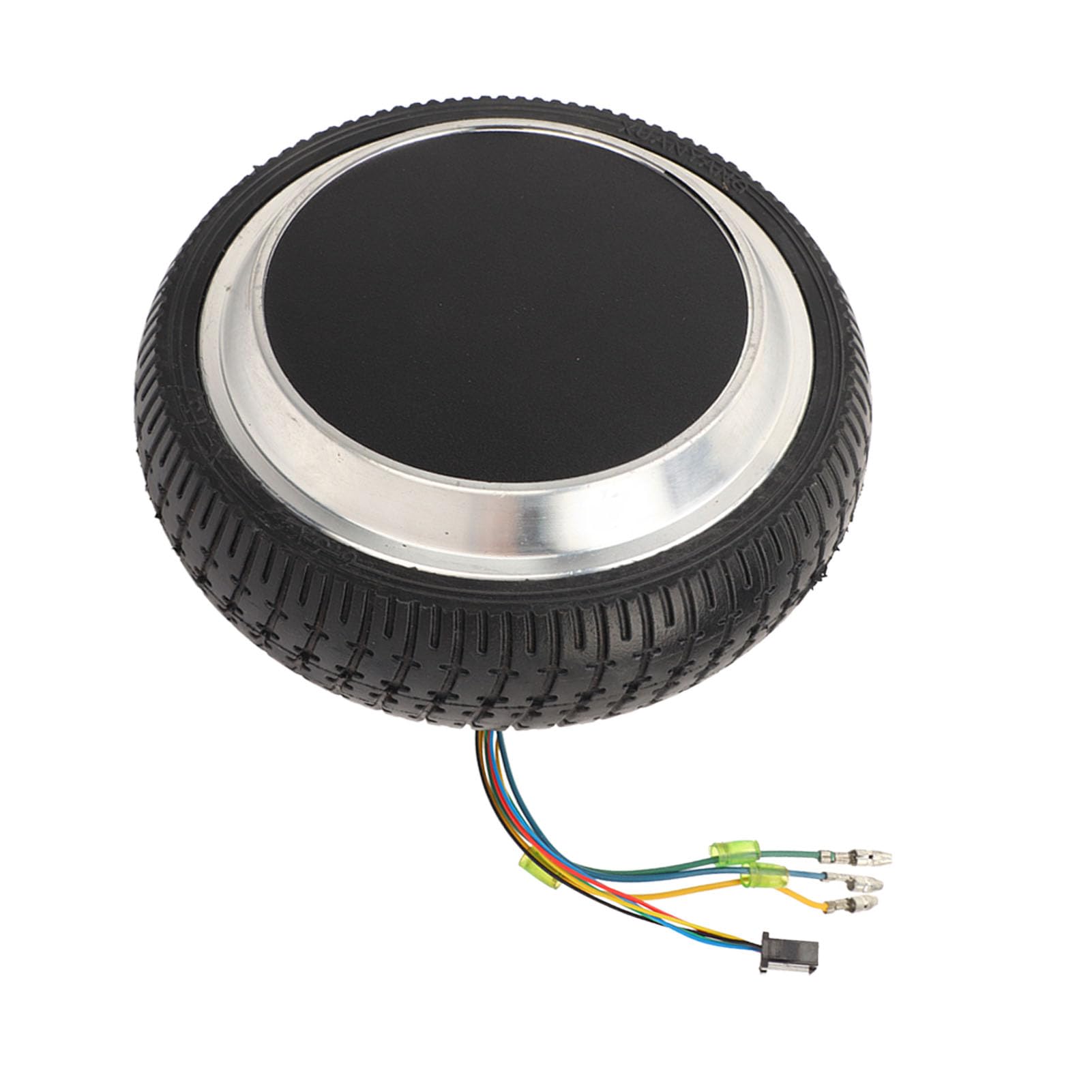 Rueda de Motor de 36 V, 350 W y 8 Pulgadas para Carro de Equilibrio y Carrito de Mano, Aleación de Aluminio con Tracción de Goma