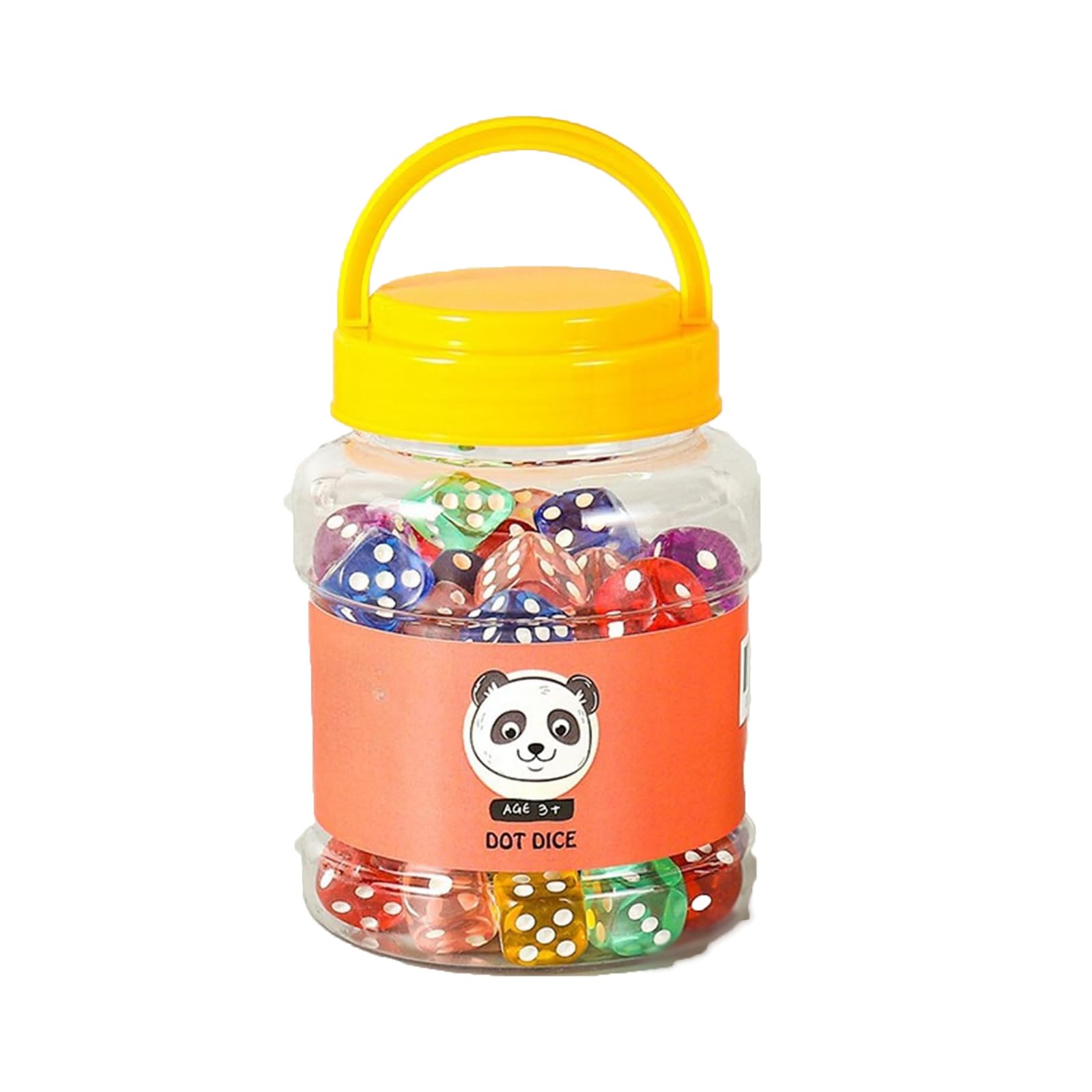 THE WHITE SHOP 80pcs 16mm 6 Sided Dice Set Standard Game Dice Kids for Board Games Dice Games Math Dice for Classroom with Storage (Size : 80pcs)