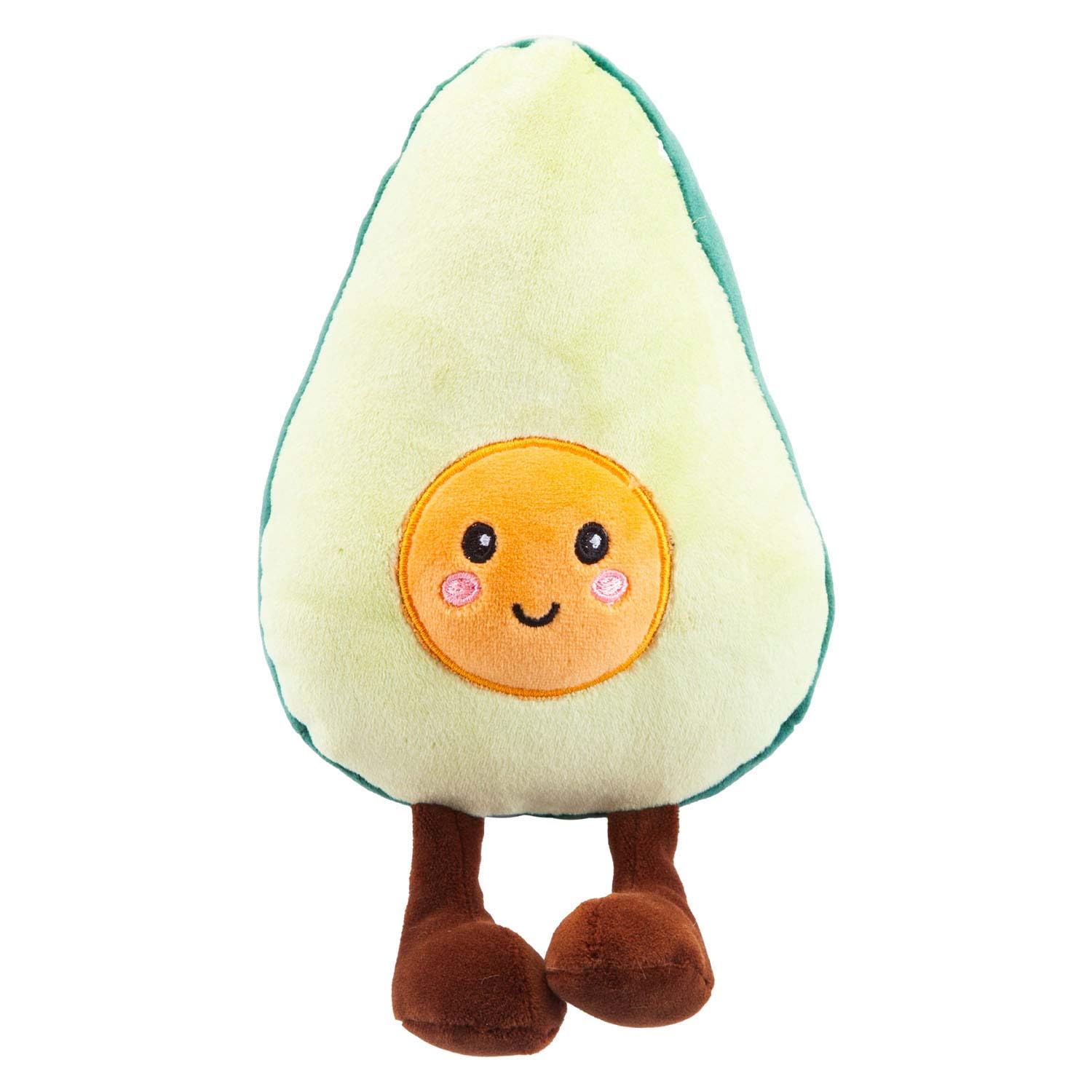 VFM - Avocado Soft Toy Food Themed Cute Plush Cuddly Soft Fluffy Stuffed Toy Plush Toy Cute Stuffed Plushie, Gifts for Birthday, Valentine's Day Christmas - 16cm Multi-Coloured