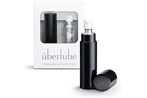 Uberlube Black Travel Kit 15mL Unscented Silicone Lube for Couples