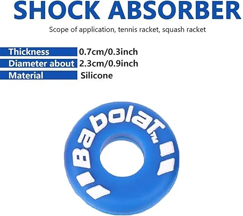 Miniatura 2 de 12 PCS Rubber Tire Shape Vibration DampenerTennis Racket Shock AbsorberTennis Racket Vibration DampenersAntivibrador Raqueta De TenisRacquet