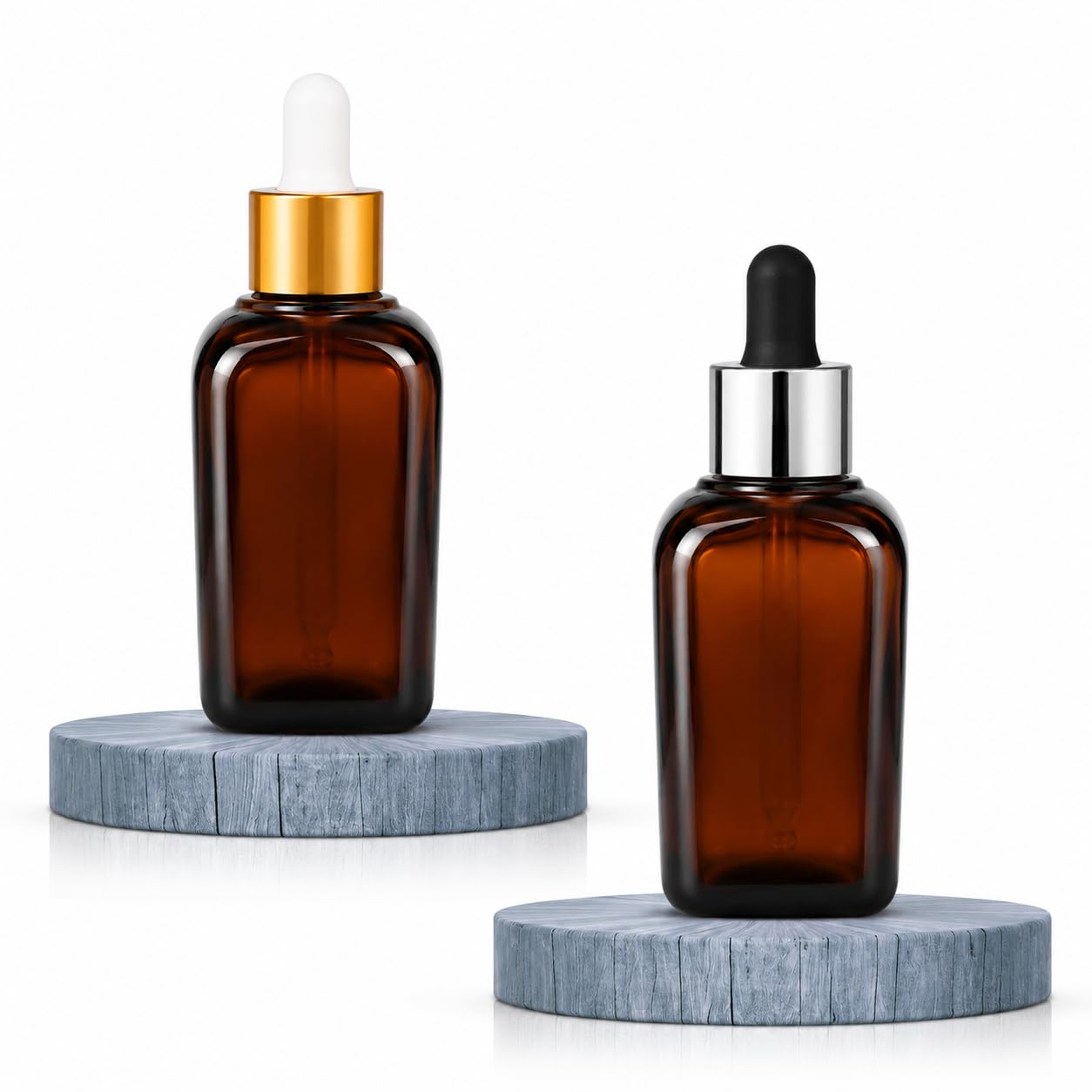 Amber Glass Dropper Bottles 30ml Pack of 2 for Essential Oils-image-3