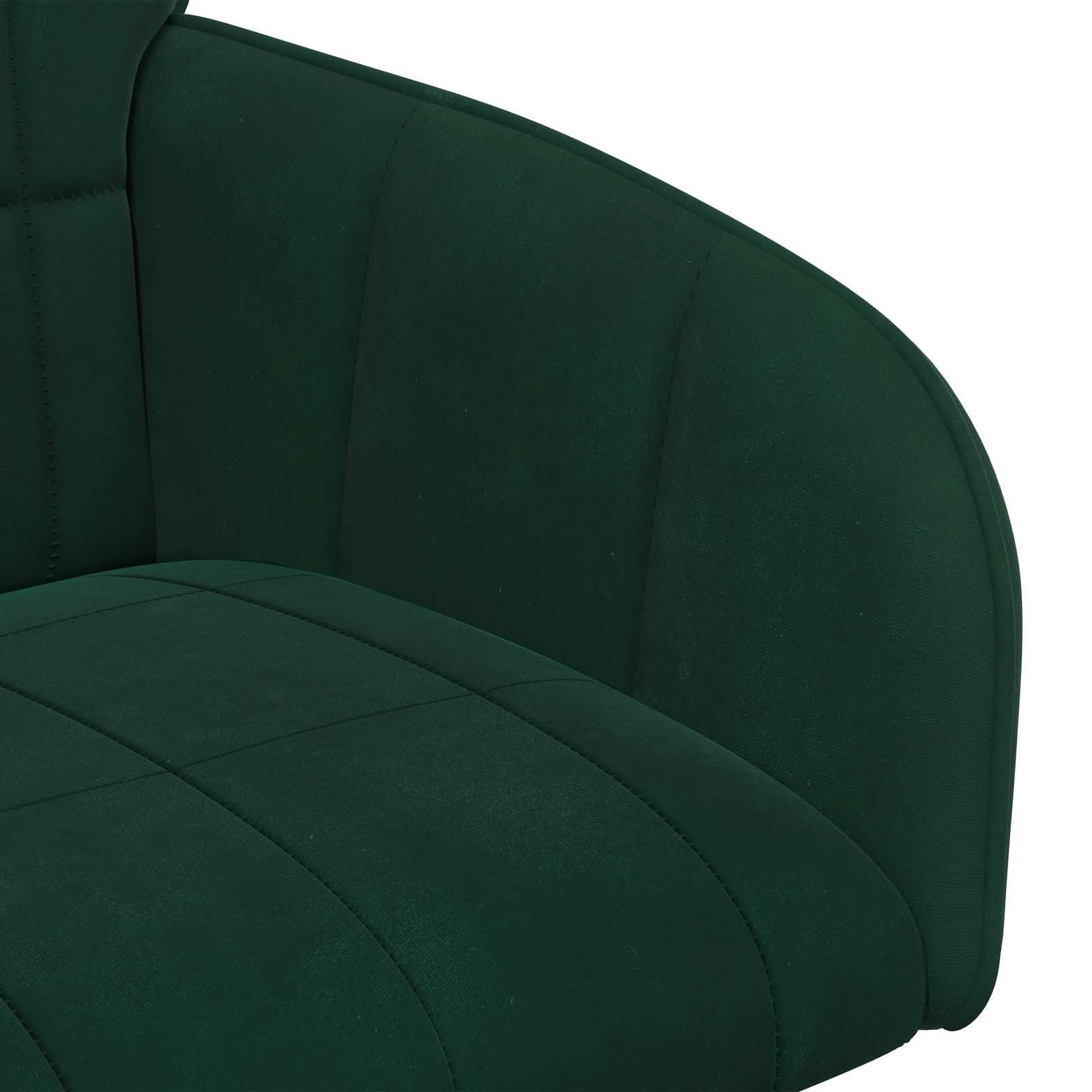 6 sedie da pranzo in velluto verde scuro, 57 x 50 x 85 cm, sedia imbottita con braccioli, ergonomiche, salvaspazio, per sala da pranzo, cucina, soggiorno, ristorante, caffetteria