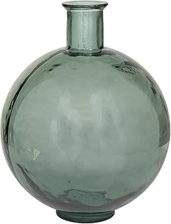 Deco 79 Recycled Glass Handmade Decorative Vase Spanish Centerpiece Vase...