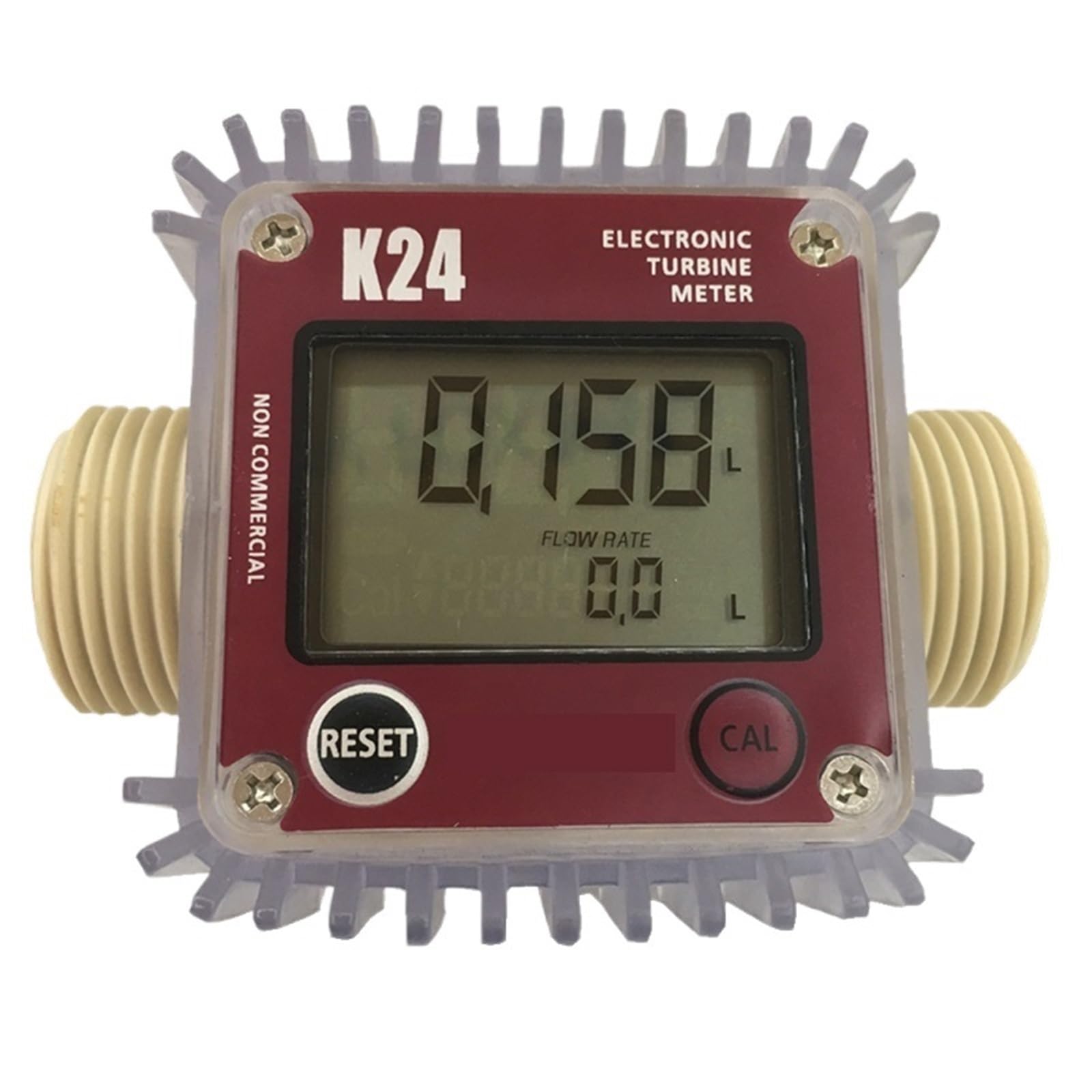 QfUxYYSLD K24 Electronic Turbine Flow Meter Sensor(Blue Horizontal)