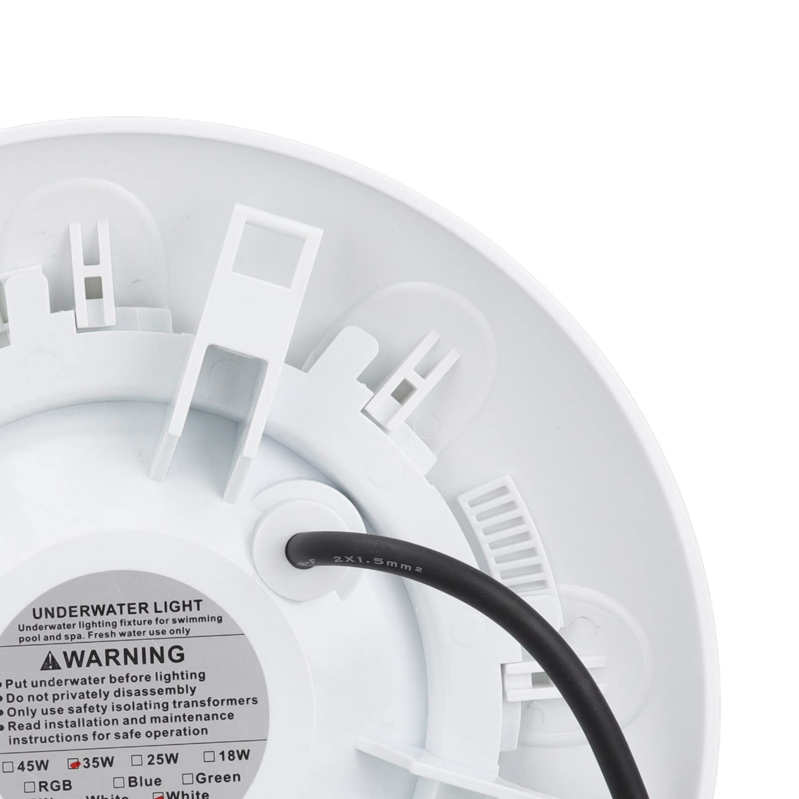 SIXRUN 35W LED-Unterwasserleuchten IP68 Wasserdichtes Weißlicht Poolbirne für Schwimmbäder, Heimaquarien, Springbrunnen, Teiche