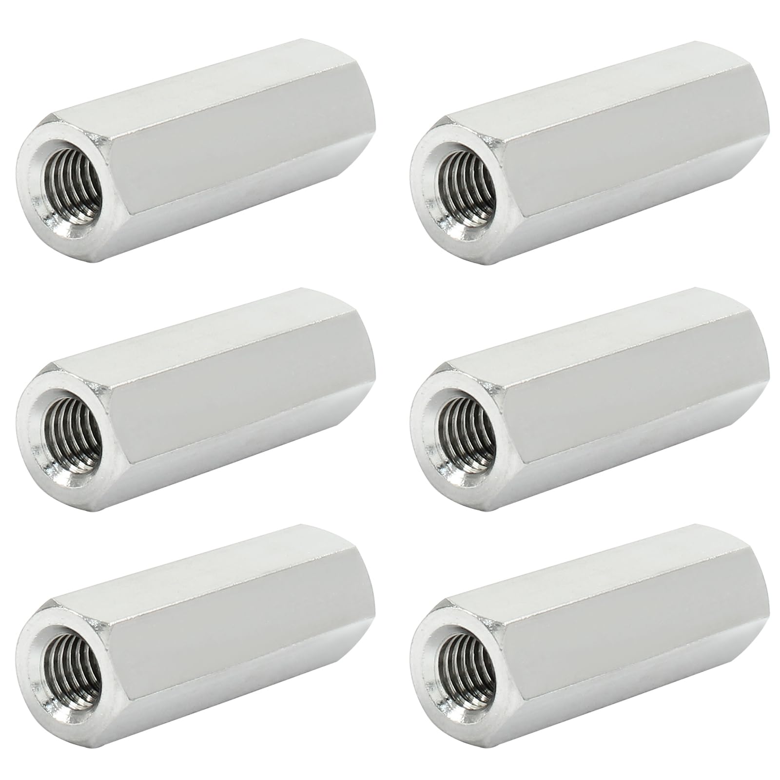 M6 Stainless Steel Coupling Nuts - 6 Pack -9