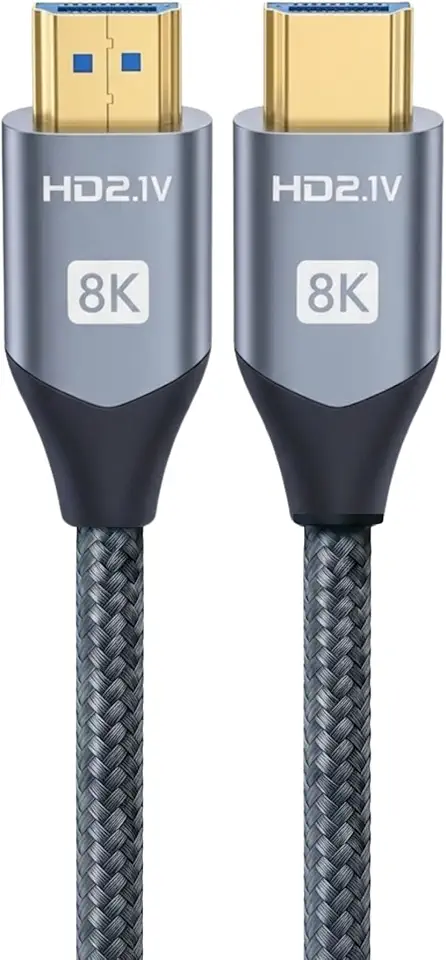 Cabo HDMI 2.1,8K, 48Gbps, Compatível com TV 4K/8K, PS5, Xbox, Monitor