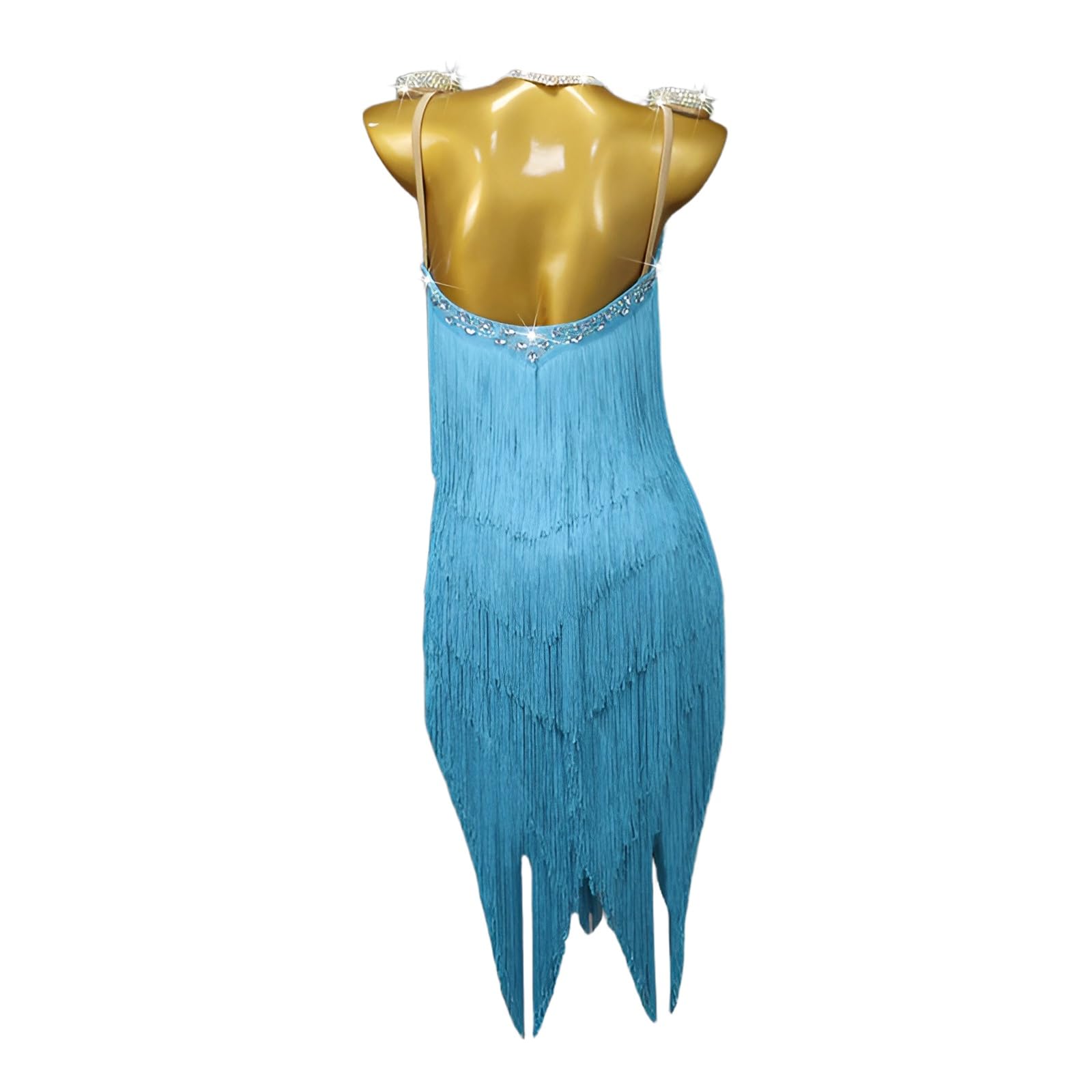 Profesjonalne Sukienki Do Tańca Latynoskiego Z Dekoltem W Kształcie Litery V Dla Kobiet Deco Fringe Dance Party Dress Sukienka Do Tańca Latynoskiego