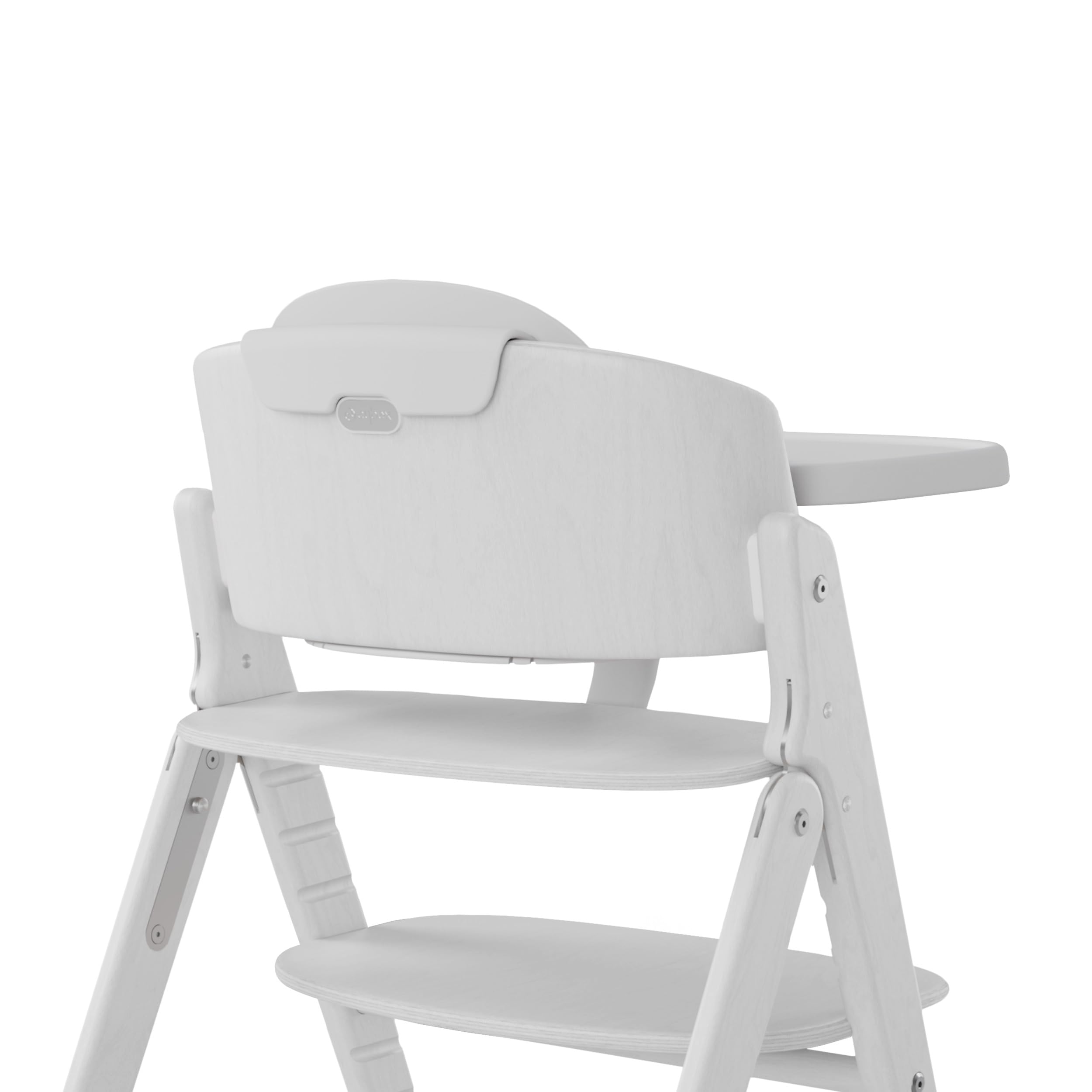 CYBEX Gold krzesełko do karmienia CLICK & FOLD Zestaw 3w1, Rośnie razem z dzieckiem, Może być używany od urodzenia przez osobne Złote gniazdko Leżaczka, drewno bukowe/plastik, All White