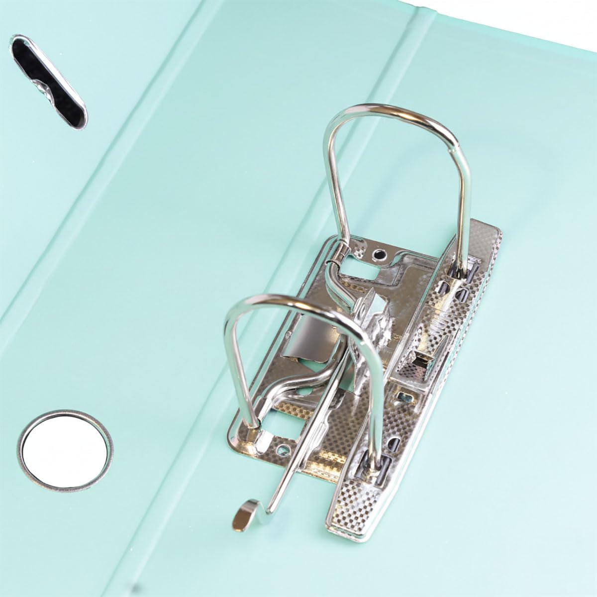 Classeur à levier A4 avec protecteur - Lot de 4 ou 10 - Bleu ciel, rose, lavande, turquoise - Classeurs robustes pour bureau et école (10, turquoise)