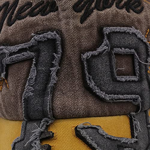 Image of Adjustable 79 Denim Cotton Cap Hat-Breathable Baseball Cap Adjustable One Size for Men and Women