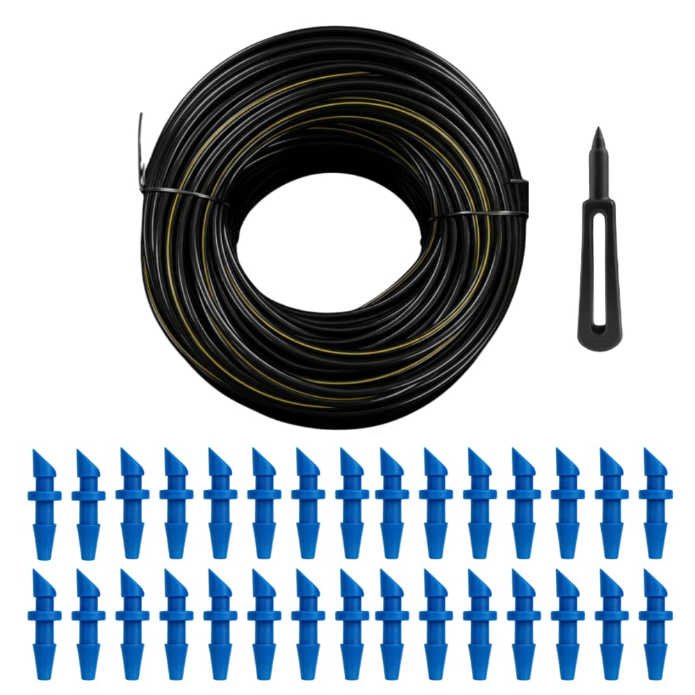 NEXTGEN AGRO Drip Irrigation Accessories Pin Connectors (120 Pieces) and 4 mm Feeder Line Pipe, 30 m (Black)-image-8