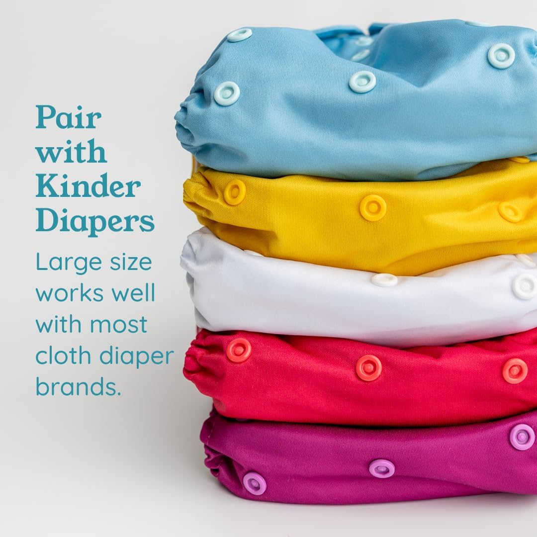 Kinder Cloth Diapers Unscented Diaper Liners, Fragrance-Free, Chlorine Free, One Size, 200 Liners (2 Rolls of 100 Sheets)