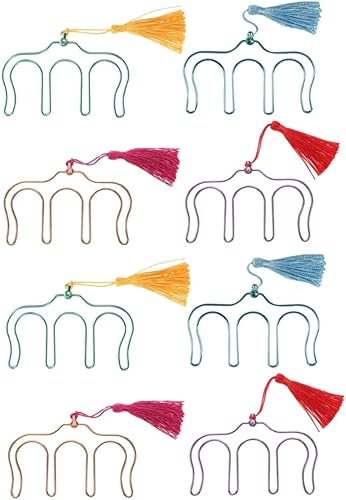 ERINGOGO 8 uds carpeta de pentagrama Instrumentos de metal Musicales libro de música titular de la página clips de soporte de música clips de papel