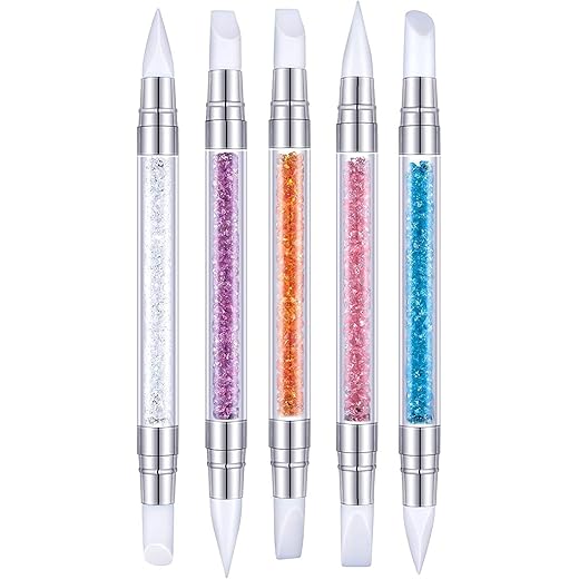Nail Art Acrylic Pen Dual Tipped 5 Pcs