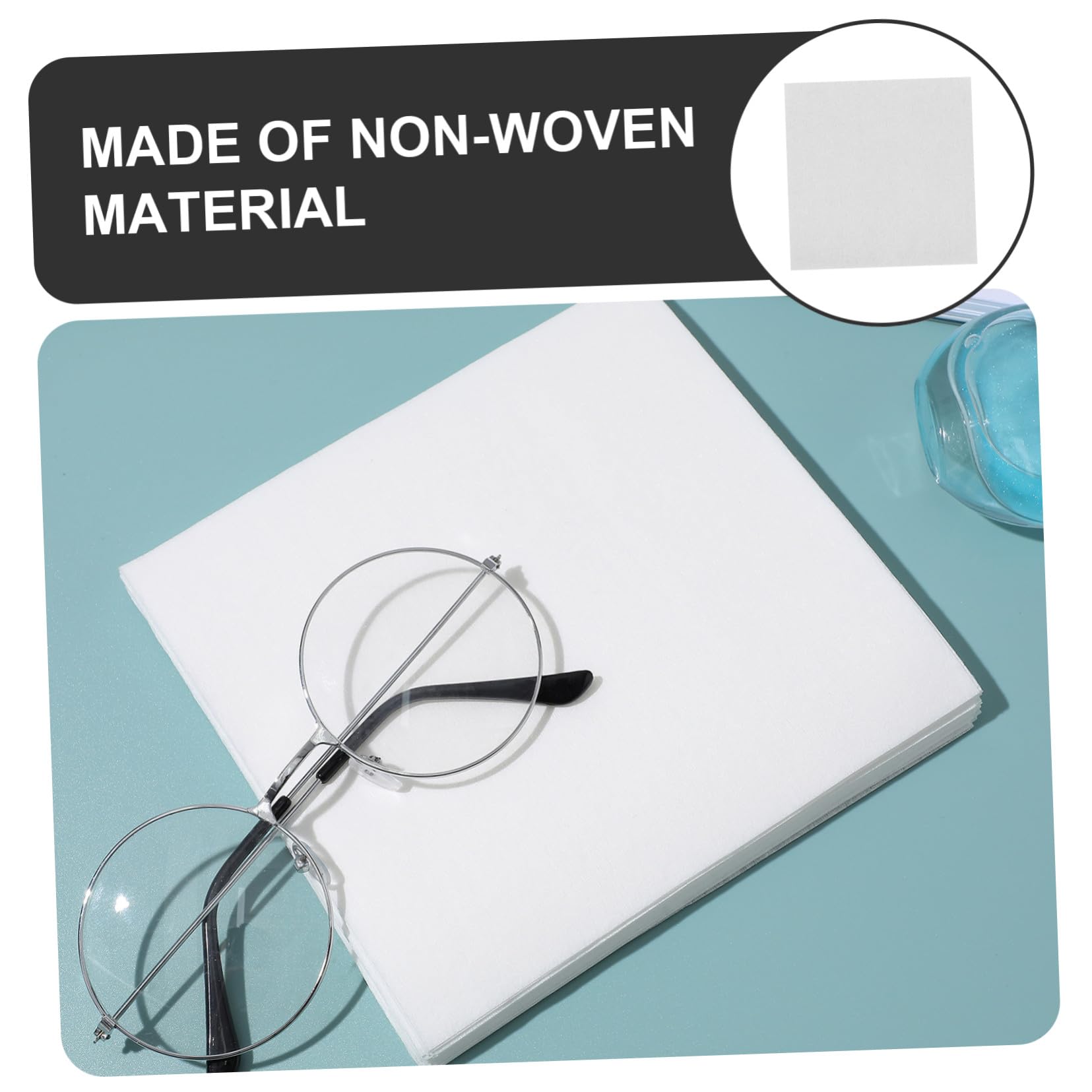 300 piezas Toallitas sin Polvo para Limpieza de Lentes y Pantallas Paquete de Unidades Pequeño Portátil Antistáticas para Gafas Teléfonos Tablets y Relojes
