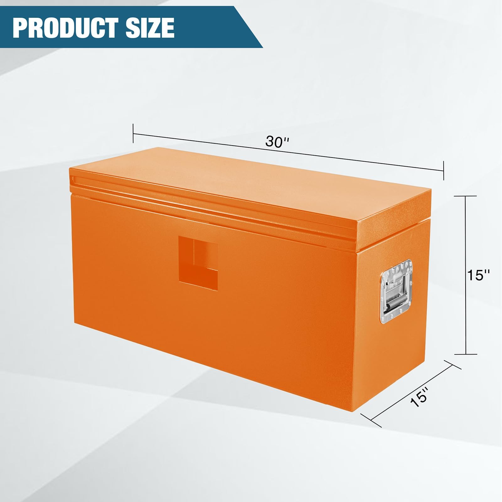 Zstar Coffre à Outils Camion Orange 76 cm Acier Verrouillable